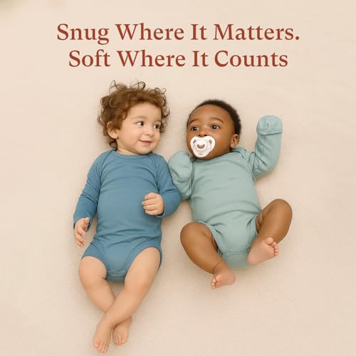 Baby Long Sleeve Onesie Bodysuits (3-Pack), Infants Onesies for Boys Girls, Snap Closure for Newborns4