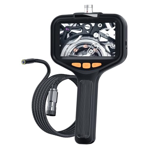Single Lens Sewer Camera Endoscope, Pipe Drain Inspection Camera, Industrial Endoscope Camera 4.3",Borescope Inspection Camera,8 Pcs Adjustable Light, For (Size:500 cm /16.4 ft,Color:Black Snake Tube)