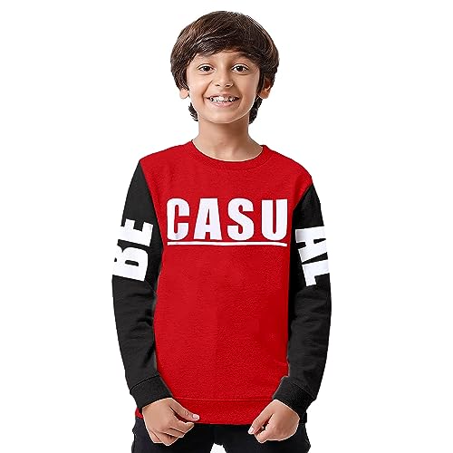 Image of Clotth Theory Boys Cotton Round Neck Full Sleeves Sweatshirt for Light Winters
