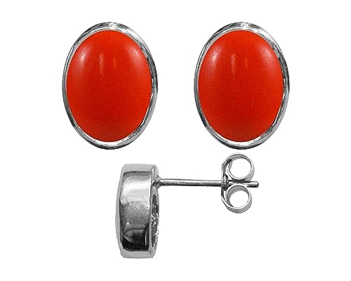 Boucles d'oreilles grenat naturel 3ct et argent 925 Bjc