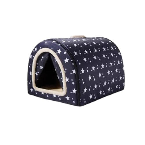 Cuccia per cani impermeabile pieghevole, cuccia grotta morbida e calda, casa per animali tenda lavabile, cuccia igloo portatile, nido per cuccioli con fondo antiscivolo e cuscino rimovibile (40 x 35 x
