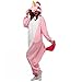 Produktbild misslight Einhorn Pyjama Damen Jumpsuits Tieroutfit Tierkostüme Schlafanzug Tier Sleepsuit mit Einhorn Kostüme Festival tauglich Erwachsene (XL, Pink)