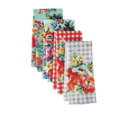 Sweet Romance Kitchen Towels Set, Multicolor, 16