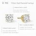 5 Pairs 14K Gold Plated Stud Earrings for Women, Hypoallergenic Earring Sets for Multiple Piercing, Premium Cubic Zirconia Studs Earrings for Women