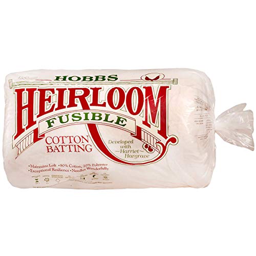 Heirloom Premium Fusible Cotton Blend Batting 90\" x 108\" from Hobbs