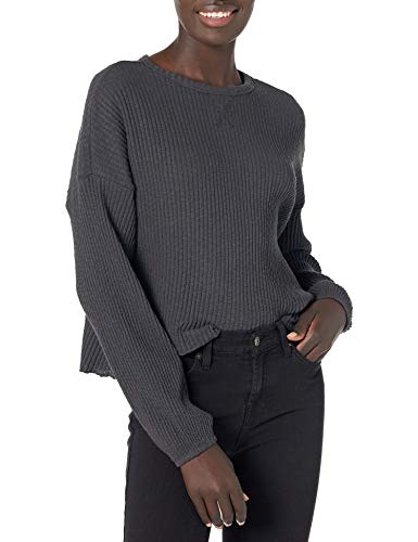 Billabong Womens Come Through Relaxed Fit Knit Top T Shirt, Off Black, Large Us #TOP7