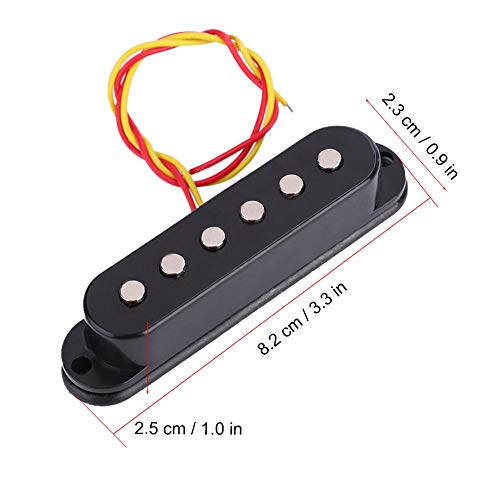 Dilwe Micro de Guitare, transducteur Audio Simple Bobine pièce de Rechange pour Guitare électrique St - Les Beatles, Paul McCartney, John Lennon, RIngo Starr, George Harrison Dilwe Micro de Guitare, transducteur Audio Simple Bobine pièce de Rechange pour Guitare électrique St – Image 6