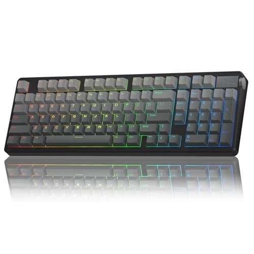 LEOBOG A98 Wireless Gaming Creamy Mechanical Keyboard with Number Pad Knob