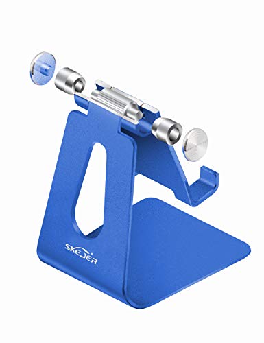 Skejer Adjustable Cell Phone Stand, Phone Holder,Tablet Stand Dock,Aluminum Desktop Compatible With Iphone 12 Ipad,Samsung Galaxy,Google All Smart Phone/Tablets Under 10 In-Royal Blue #TOP7