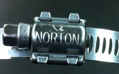 Norton 035TR032-04 Hose Clamps, SAE Size 32, 1-9/16" Min, 2-1/2" Max10-Pack