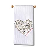 MYSOMY Oyster Club - Toalla de cocina con diseño de peces de mar y océano, producto de playa y ostras, regalo para amantes del océano (Oyster Club Towel3)
