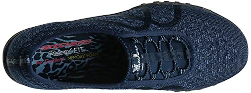 Skechers Womens Breathe Easy Fortune Knit Fashion Sneaker, Navy, 8.5 Us #TOP6