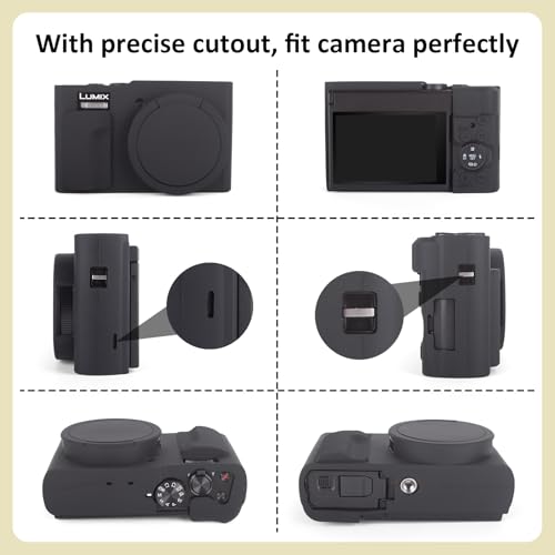Funda de silicona MUZIRI KINOKOO para cámara Panasonic Lumix ZS99 miniatura 3