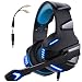 Micolindun Gaming Headset for Xbox One, PS4, PC, Over Ear Gaming Headphones with Noise Cancelling Mic LED Light, Stereo Bass Surround, Soft Memory Earmuffs for Smart Phone, Laptops, Tablet