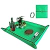 Large Repotting Mat for Plant Transplanting and Mess Control 39.5″x 31.5″ Thickened Waterproof Potting Tray Succulent Potting Mat Portable Gardening Mat Plant Gifts for Women Men