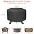 LBTING Fire Pit Cover, 48 inch Cover for 42-48 inch Round Firepit, Waterproof Windproof Dustproof UV-Resistant Heavy Duty Cover for Outdoor Patio Firepit Table - Black