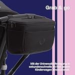 Bugaboo Kinderwagen Organizer-Tasche mit leicht zugänglichen Fächern. Praktisches Accessoire für alle Baby-Essentials in Midnight Black