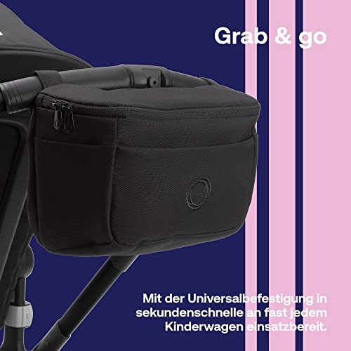 Bugaboo Kinderwagen Organizer-Tasche mit leicht zugänglichen Fächern. Praktisches Accessoire für alle Baby-Essentials in Midnight Black