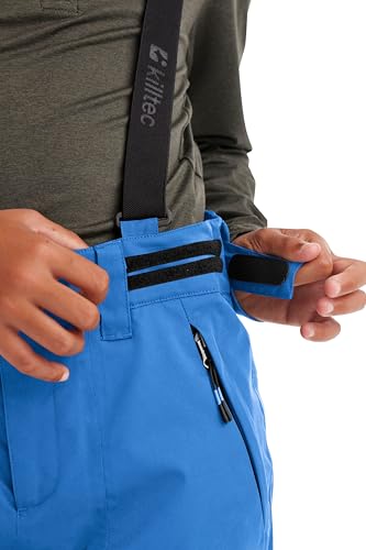 Killtec Pantalones de esquí para niños con Peto Desmontable y protección en los Bordes, 242, Azul neón, 140, 43401-000 - imagen 4