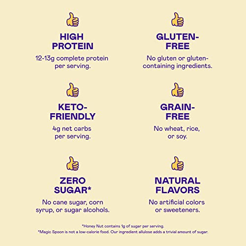 Magic Spoon Cereal, Variety 3-Pack Of Cereal - Keto & Low Carb Lifestyles I Gluten & Grain Free I High Protein I Zero Sugar I Flavors Include Frosted, Maple Waffle, And Honey Nut #TOP5