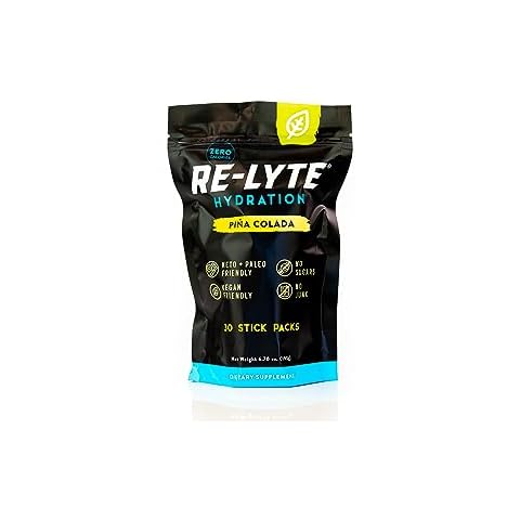 REDMOND Re-Lyte Hydration Electrolyte Mix (Pina Colada), 30 Stick Packs Cover