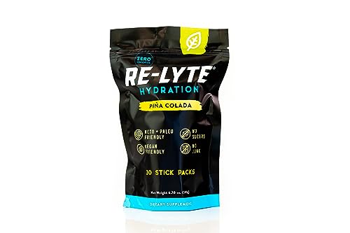 REDMOND Re-Lyte Hydration Electrolyte Powder Mix (Pina Colada), 30 Stick Packs
