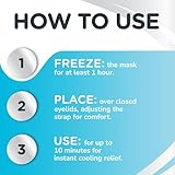 Optase Cooling Mask - Reusable Cooling Eye Mask with HydroCool Technology for Relief from Allergy Symptoms and Dry Eyes - Image 3
