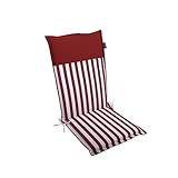 Photo Gallery lileno home malt - cuscini per sedia da giardino, set da 1 con schienale alto, a righe, colore rosso, tinta unita, comodi cuscini per sedie da giardino Photo Gallery lileno home malt - cuscini per sedia da giardino, set da 1 con schienale alto, a righe, colore rosso, tinta unita, comodi cuscini per sedie da giardino