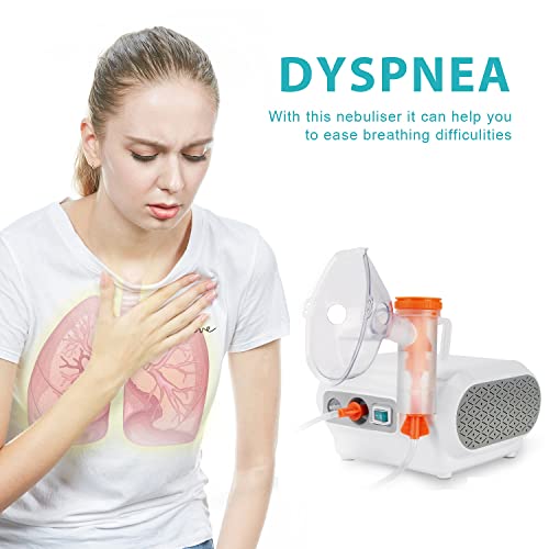 MAYLUCK Portable Compressor Nebulizer, Nebulizer Machine with 1 Set Accessory, Jet Nebulizers Personal Steam Inhaler Cool Mist Compressor System for Kids Adults - Thumbnail 2
