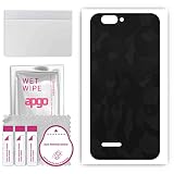 apgo BACK SKIN Film Pellicola protettiva Protezione Posteriore per Sharp R1S, skin sticker film foil vinyl Camo Nero