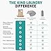 Kind Laundry - Laundry Detergent Sheets, Travel Natural Laundry Detergent Alternative, Chemical-Free Laundry Soap Sheets, Pre-Cut Laundry Detergent, 32 Detergent Sheets, Fragrance-Free, Pack of 1