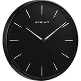 Bering 90162-22R zegar ścienny czarny, czarny, Standard, Skandynawski
