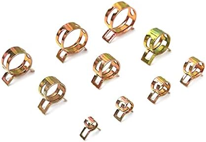 155PCS 6-22mm Car & Truck Spring Clips Fuel Oil Water Hose Clip Pipe Tube Clamp Fastener Assortment Kit