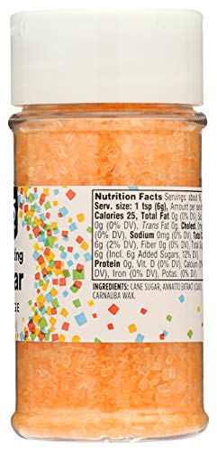 Image of 365 by Whole Foods Market, Orange Colored Sugar, 3.3 Ounce (Pack of 5)
