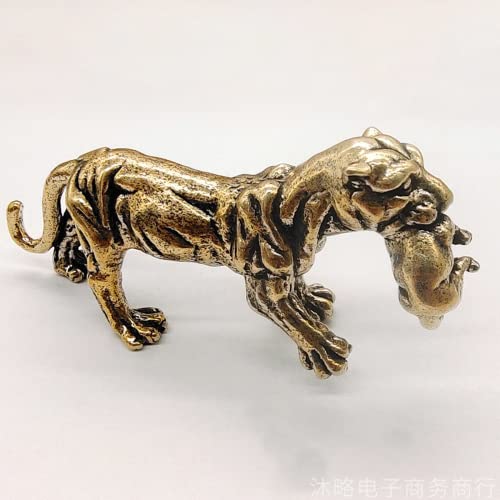 Figurines miniatures de tigre en laiton pour ornement de bureau et collection - 5