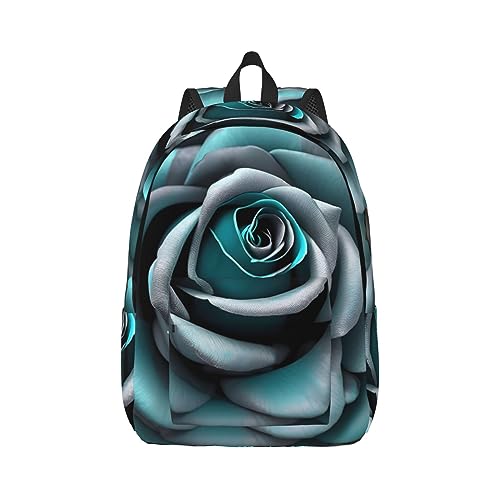 Sac à dos bleu sarcelle gris rose KoNsev au design décontracté et spacieux