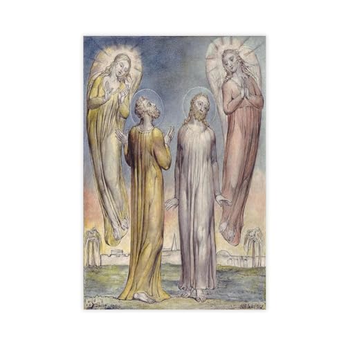 CFIOZYOS Andrew, Simon Peter Searching for Christ William Blake Poster for Teen Boys Room Wall Art Canvas Painting Print Unframe 16x24inch(40x60cm)