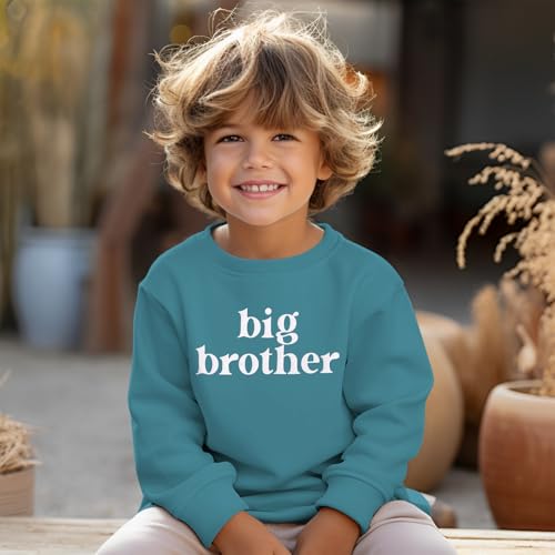 Ritatte Big Brother Sweatshirt for Toddler Promoted to Big Brother Crewneck Pullover Baby Boys Announcement Long Sleeve Shirt2