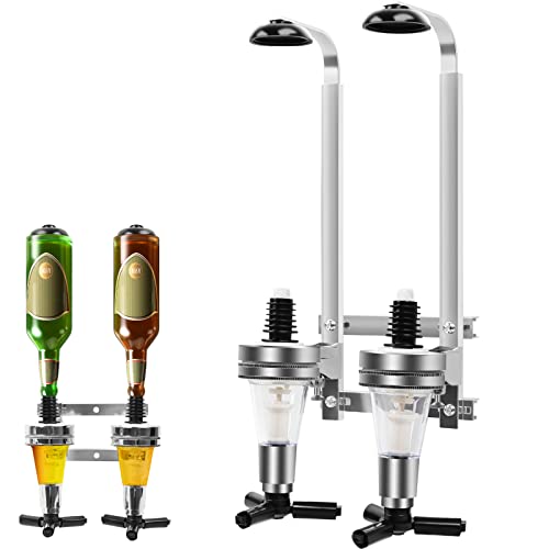 Doppelkopf Dispenser Flaschenhalter, Wandmontierter Flaschenständer...