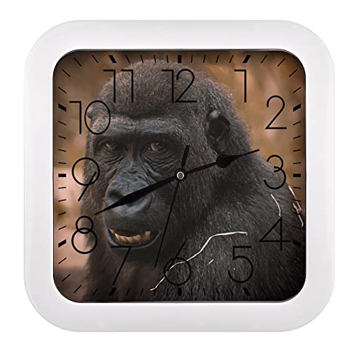 Horloge singe marrant originale pour décoration de salon moderne