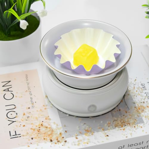Electric Wax Melt Warmer Burner - Candle Warmer 4-in-1 Ceramic Wax Melter Burner Wax Tart Warmer for Scented Wax Melts, Candle Jars, Essential Oil, Coffee Home Office Bedroom Decor - Image 3