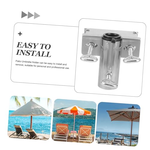 Support parasol de balcon avec pince base portable ifundom - 8