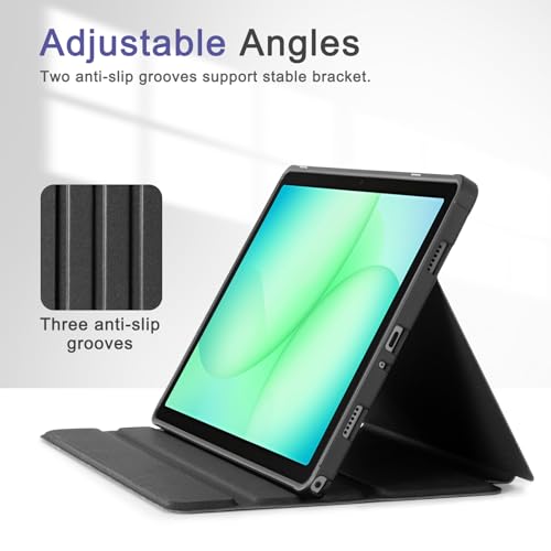 Image of CoBak Case for Samsung Galaxy Tab A11+ Plus 11 inch 2025, Multi-Viewing Angles, All New PU Leather Folio Stand Cover with Auto Sleep Wake Feature for Samsung Galaxy Tab A11+ Tablet 11-inch, Green Pattern