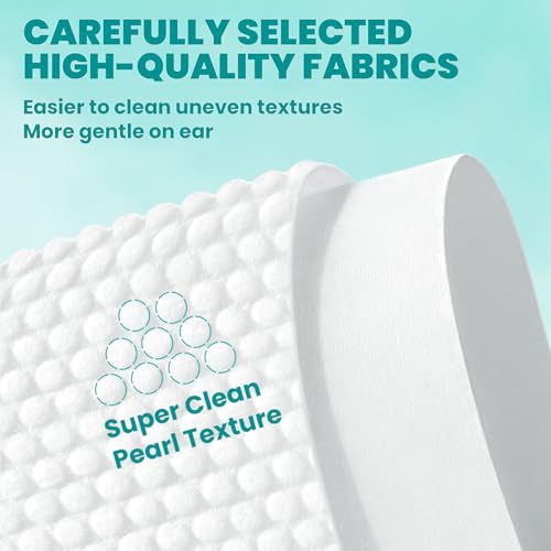 Image of MEDUWEDU Ear Cleaner Finger Wipes 120 Counts, Dog Ear Cleaner, Grooming Kit Care for Dogs and Cats, Soft & Easy Otic Cleaning Pads, Remove Wax, Dirt & Stop Smelly, Itchy, Non-Irritating, Coconut Scent