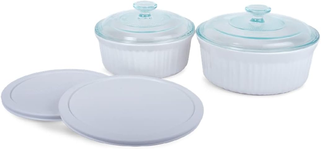 Corningware French White 6-Piece Bakeware Set