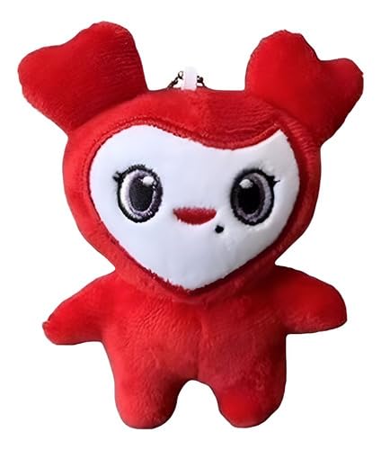 Pelúcia K-pop Twice Lovely Boneca Tzuyu Pingente Chaveiro Vermelho