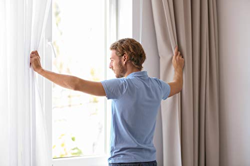 WPM WORLD PRODUCTS MART Drape/Panels/Scarves/Treatment Beautiful Sheer Voile Window Elegance Curtains Scarf for Bedroom & Kitchen Fully Stitched and Hemmed (Orange, 38\" Inch x 216\" Inch) - Thumbnail 3