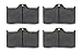 Wilwood Brake Pads, High Temperature Racing Pads, BP-40 Compound, High Friction, High Temperature, 7112, Forged Dynalite Calipers, Set of 4