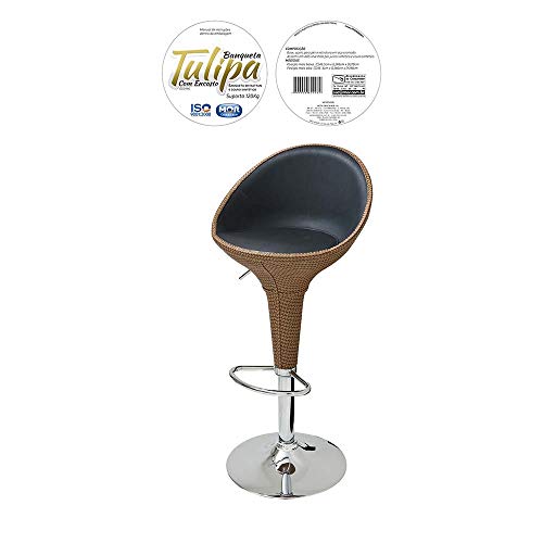 Banqueta Tulipa Em Rattan Mor