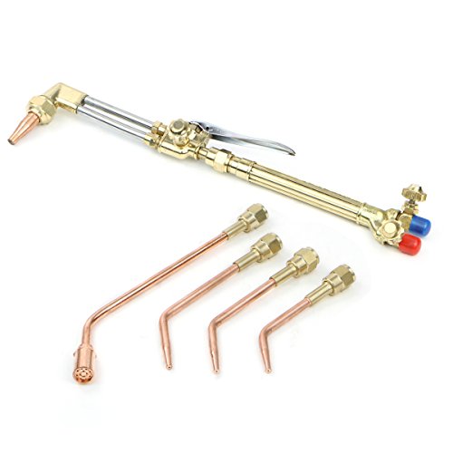 Stark Usa 55147 Oxygen Acetylene Welder Tool Kit W/4 Nozzles Cutting Torch 15' Hose Gauge Regulators #TOP5